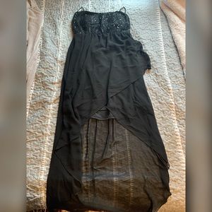 Fashion to Figure Black Strapless High-Low Dress